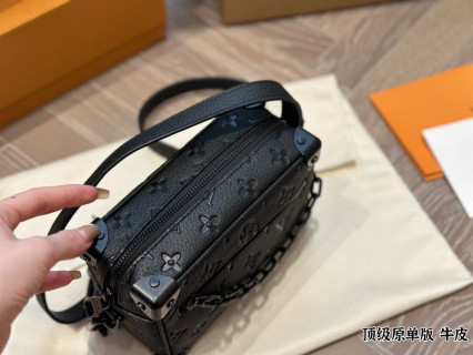 Louis Vuitton Soft Trunk Monogram Box Bag Black view 3