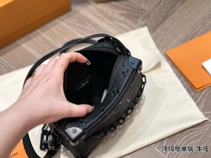 Louis Vuitton Soft Trunk Monogram Box Bag Black view 9