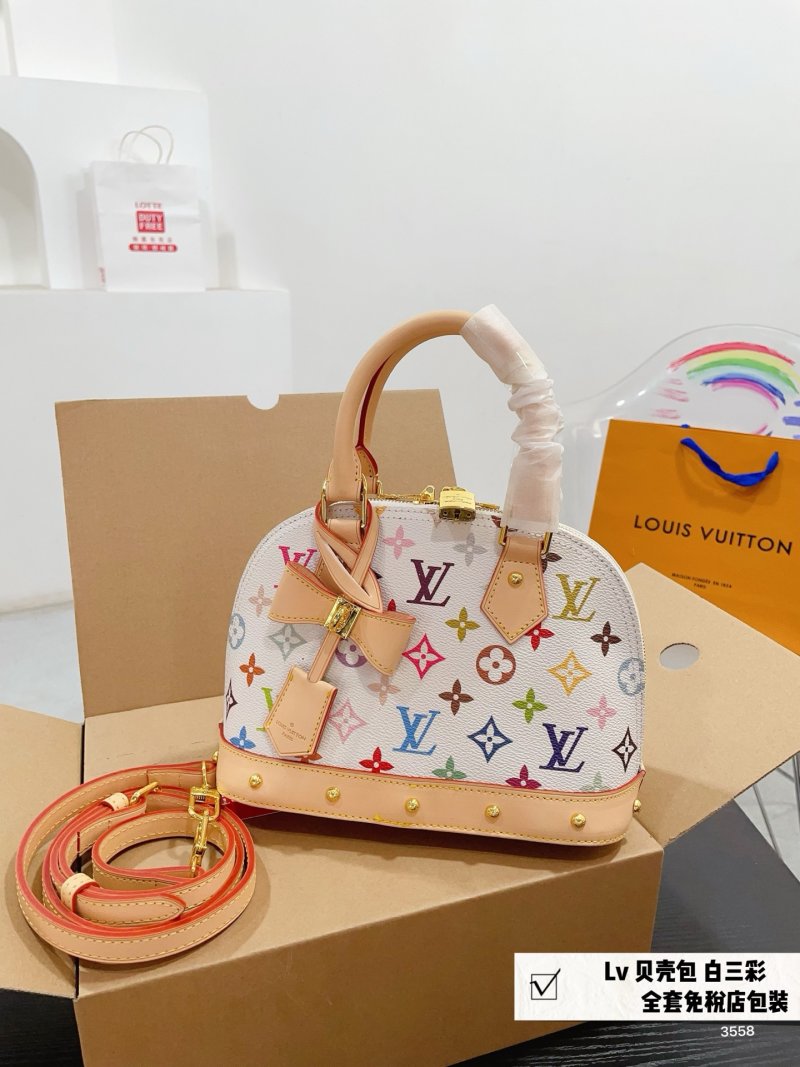 Louis Vuitton Multicolor Shell Bag White Large view