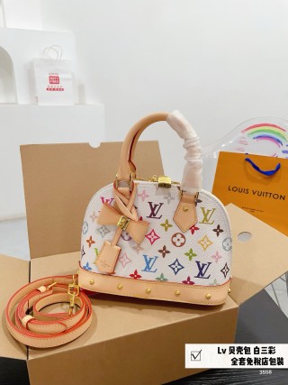 Louis Vuitton Multicolor Shell Bag White Large view 3