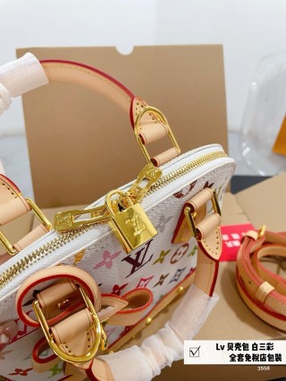Louis Vuitton Multicolor Shell Bag White Large view 4