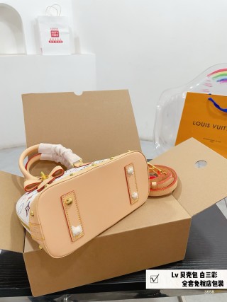 Louis Vuitton Multicolor Shell Bag White Large view 8