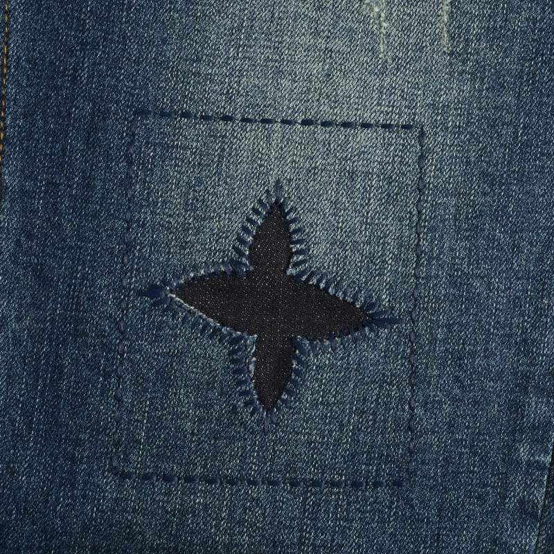Premium Distressed Blue Denim Jeans view