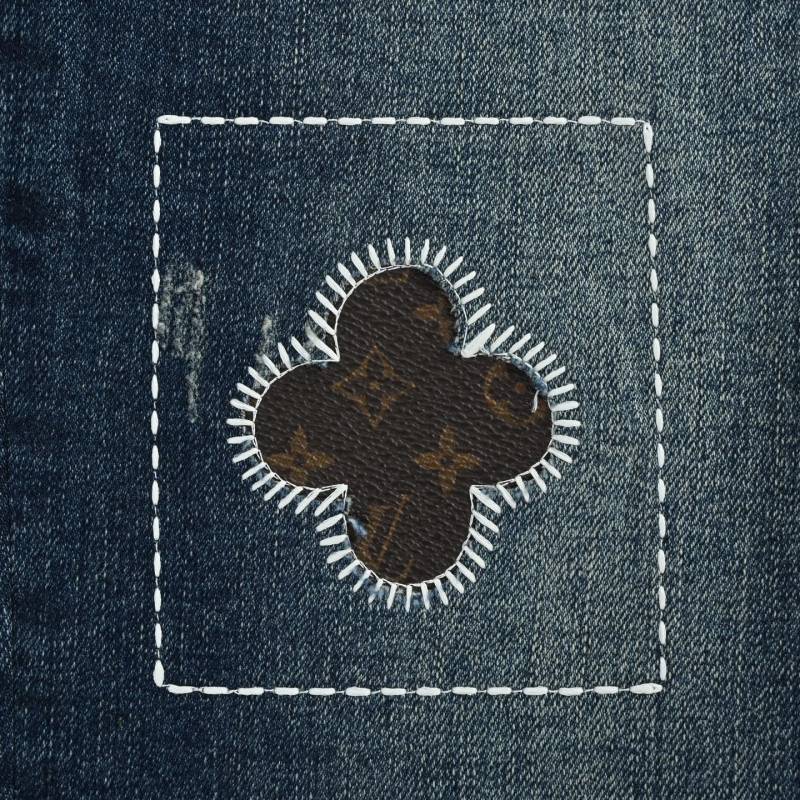 Premium Distressed Blue Denim Jeans view