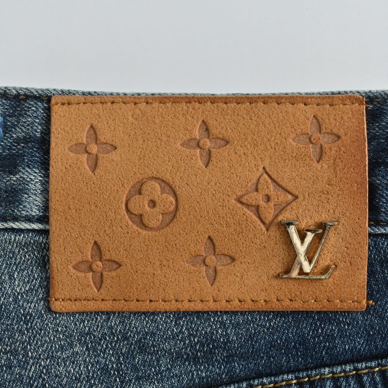 Premium Distressed Blue Denim Jeans view