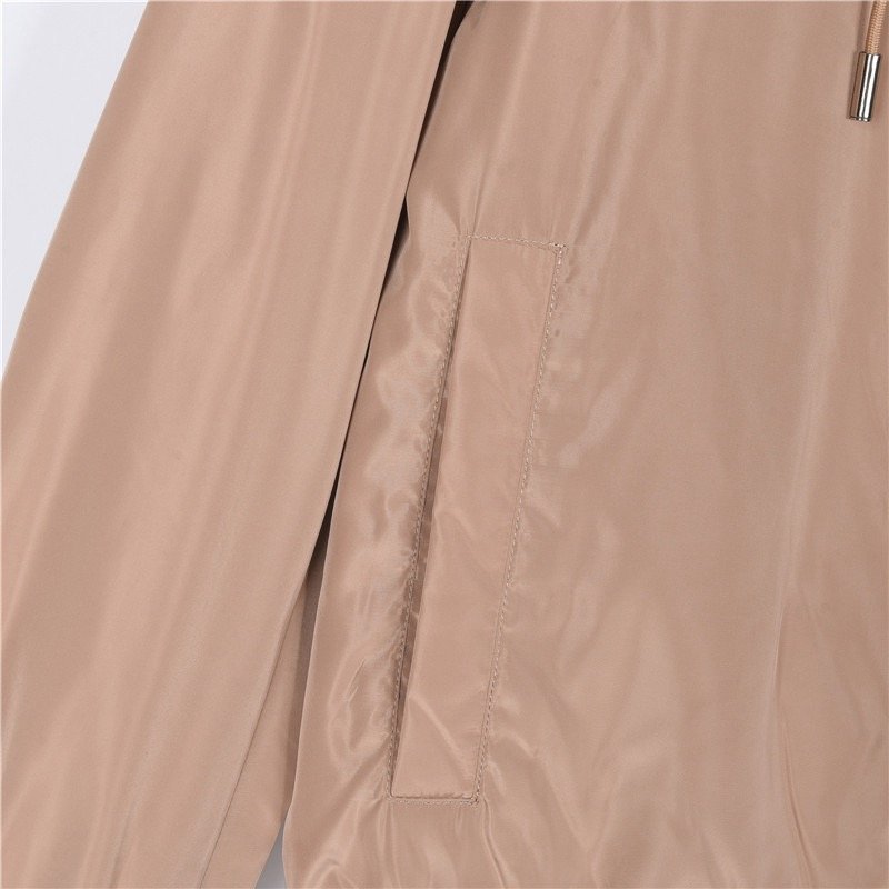Beige Lightweight Windbreaker Jacket view