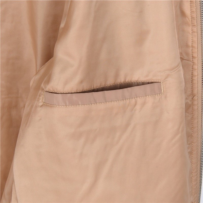 Beige Lightweight Windbreaker Jacket view