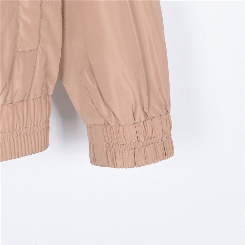 Beige Lightweight Windbreaker Jacket view