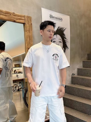 White Graphic Print Short Sleeve T-Shirt