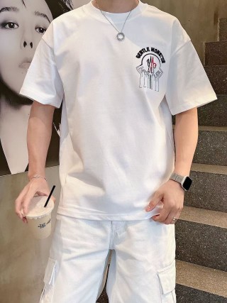 White Graphic Print Short Sleeve T-Shirt view 3