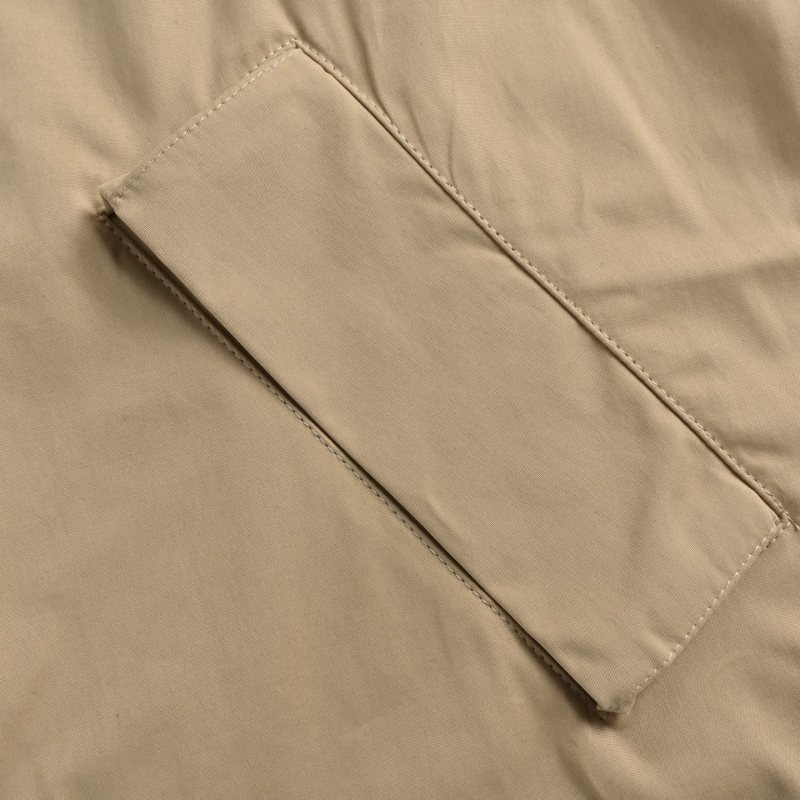 Beige Corduroy Collar Button-Up Overshirt Jacket view