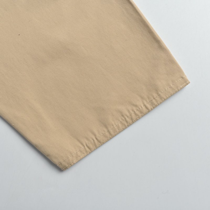 Beige Corduroy Collar Button-Up Overshirt Jacket view