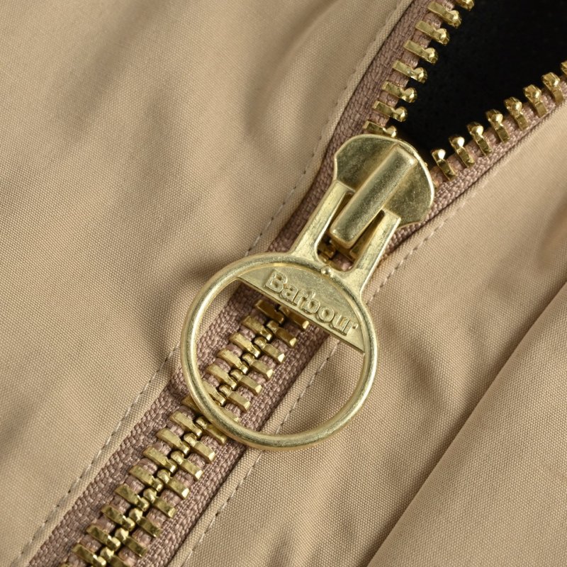 Beige Corduroy Collar Button-Up Overshirt Jacket view