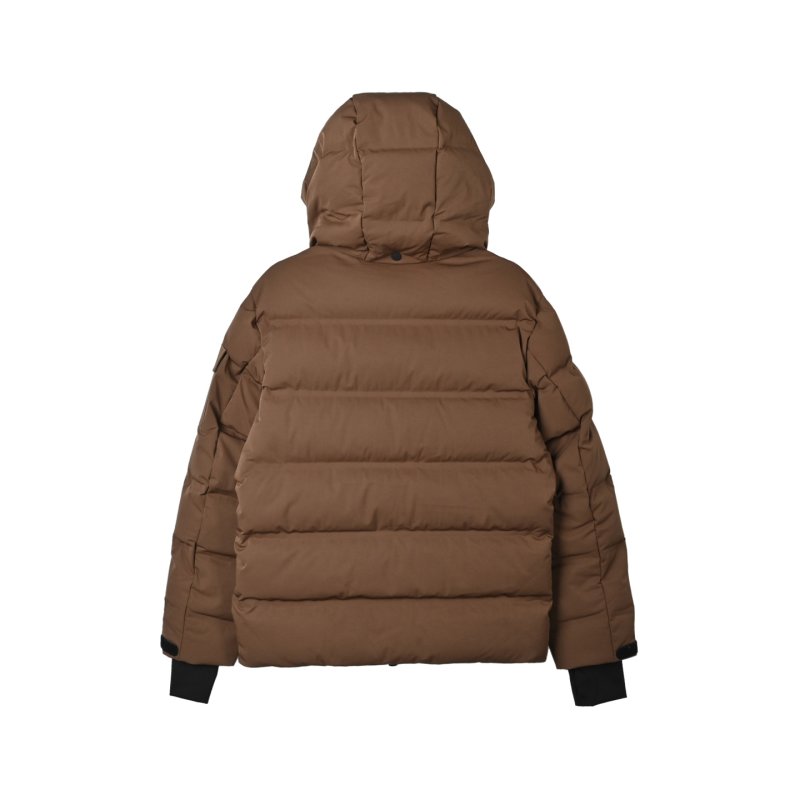 Brown Puffer Down Jacket - Oversized Quilted Winter Coat view