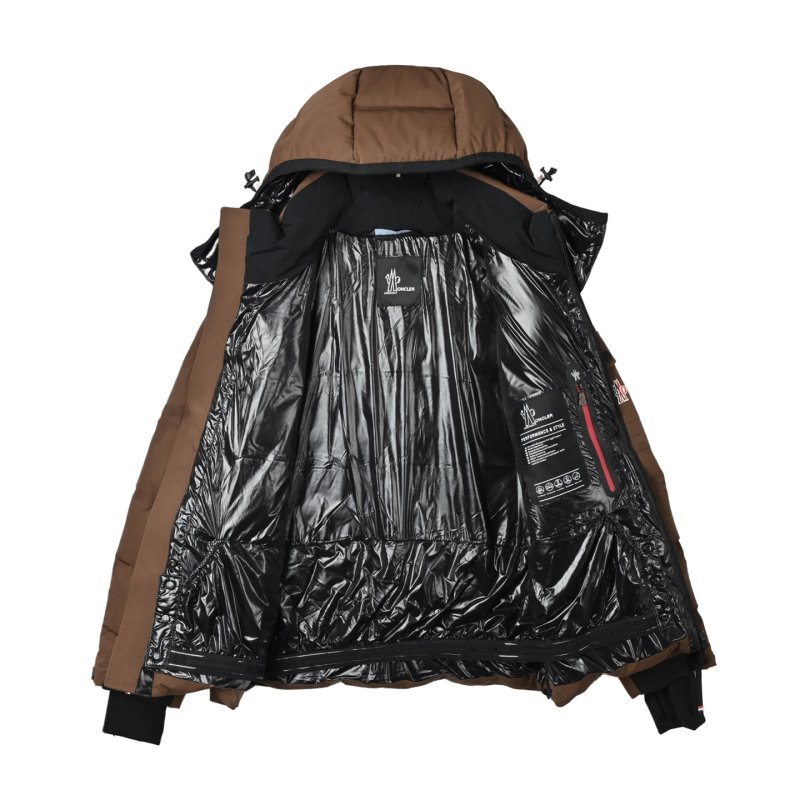 Brown Puffer Down Jacket - Oversized Quilted Winter Coat view