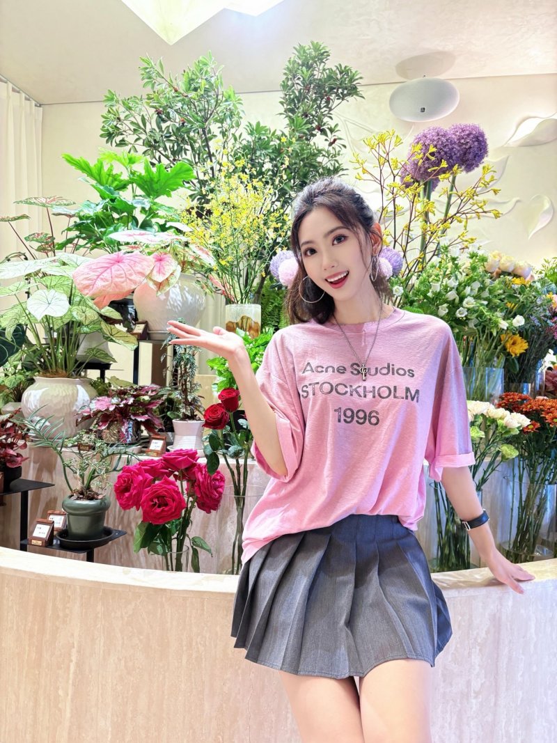 Acne Studios Stockholm 1996 Pink T-Shirt view