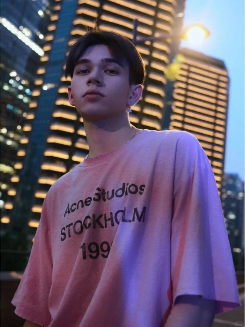 Acne Studios Stockholm 1996 Pink T-Shirt view