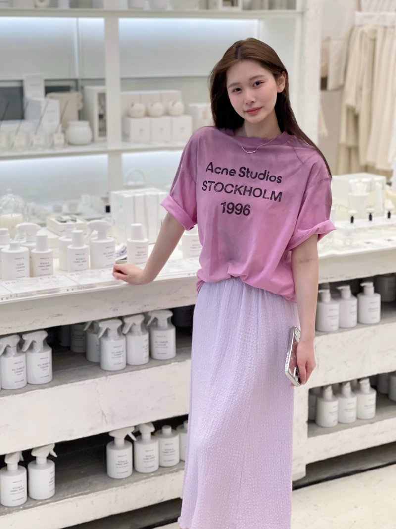 Acne Studios Stockholm 1996 Pink T-Shirt view
