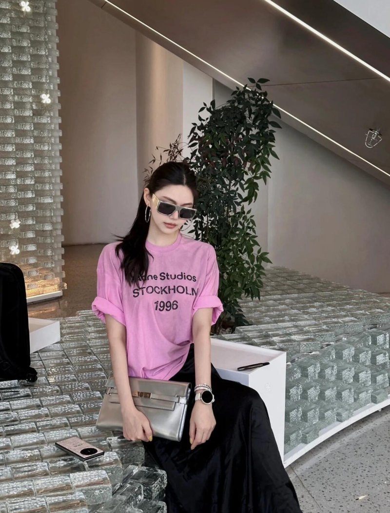 Acne Studios Stockholm 1996 Pink T-Shirt view