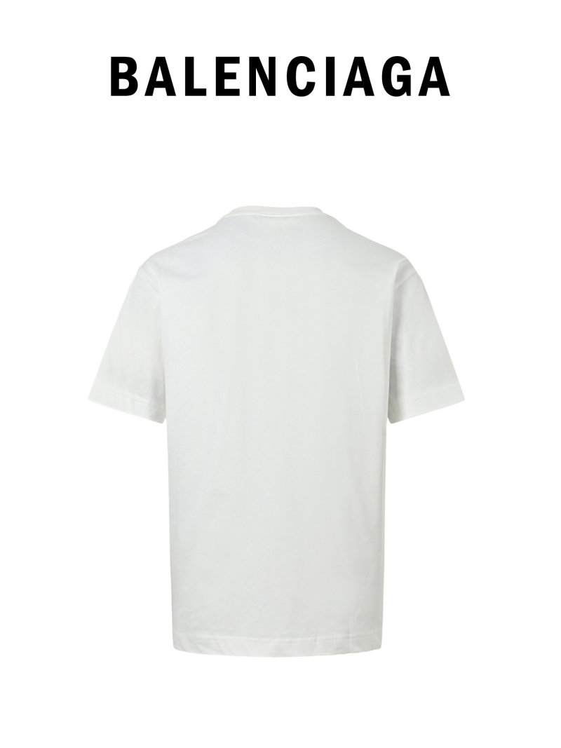 Balenciaga Cream Logo T-Shirt view