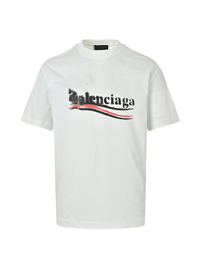 Balenciaga Cream Logo T-Shirt view