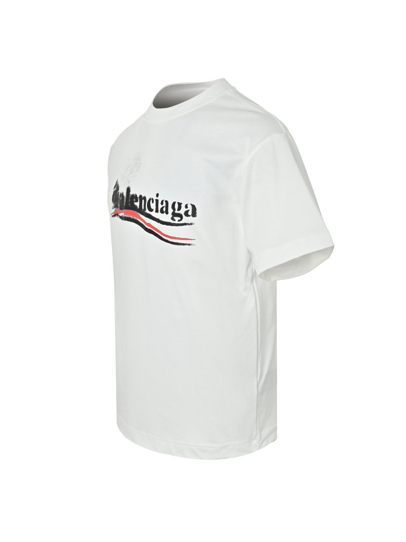 Balenciaga Cream Logo T-Shirt view