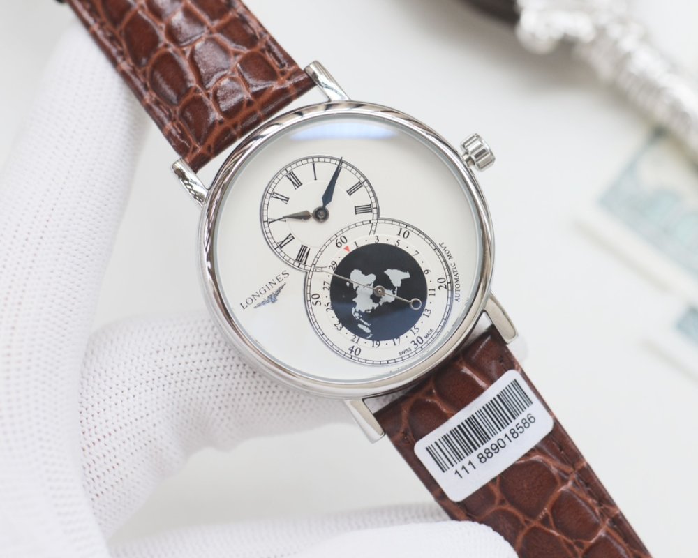 Longines Master Collection Moonphase Steel Watch 40mm view
