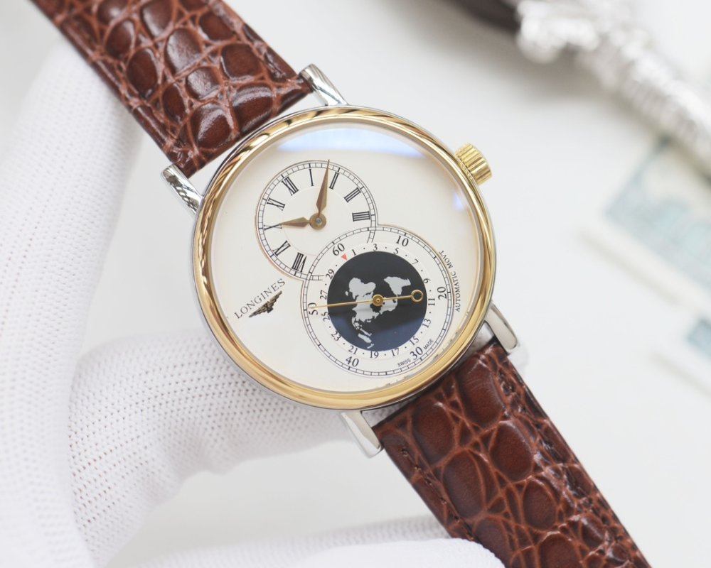 Longines Master Collection Moonphase Steel Watch 40mm view