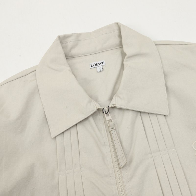 Cream Quilted Overshirt Jacket view