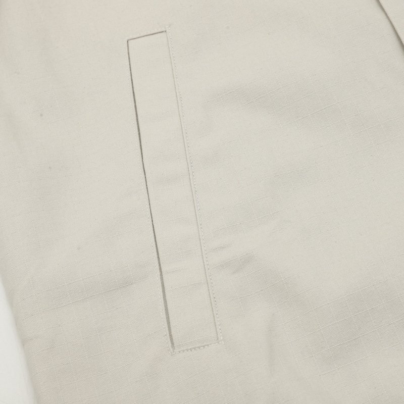 Cream Quilted Overshirt Jacket view