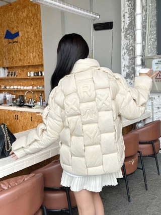 Moncler Cream Puffer Down Jacket view 9