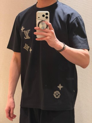 Chrome Hearts Black Gold Cross T-Shirt