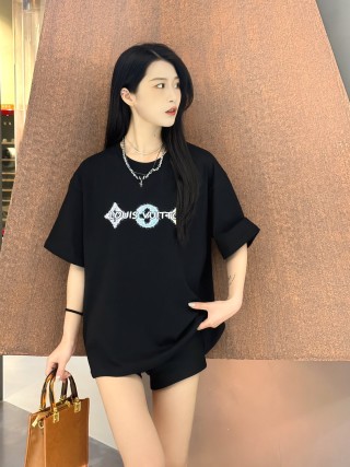 Louis Vuitton Monogram Diamond Black T-Shirt view 5