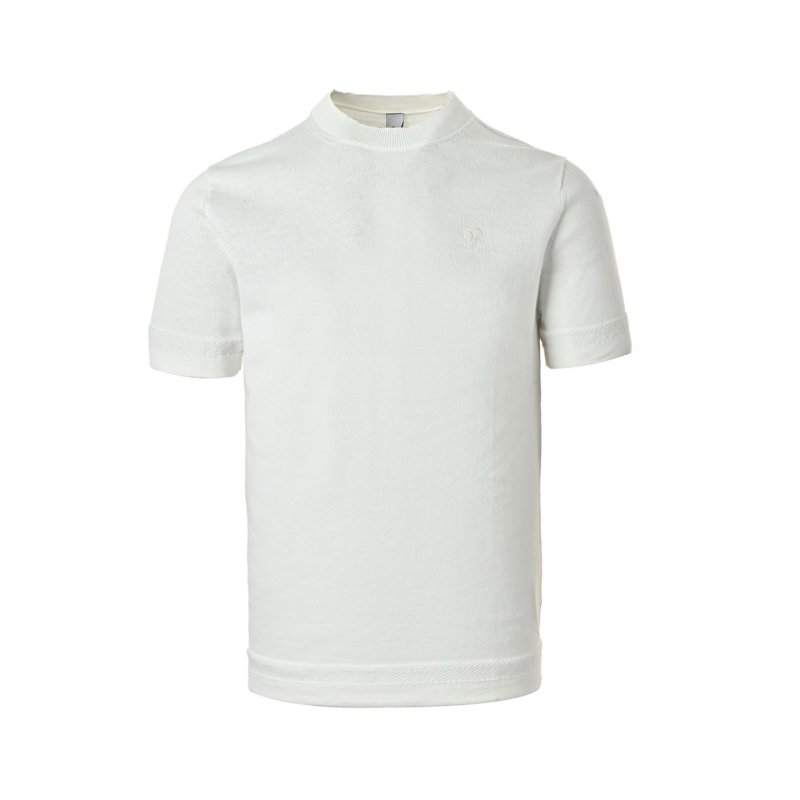 Premium White Crew Neck Short Sleeve T-Shirt view