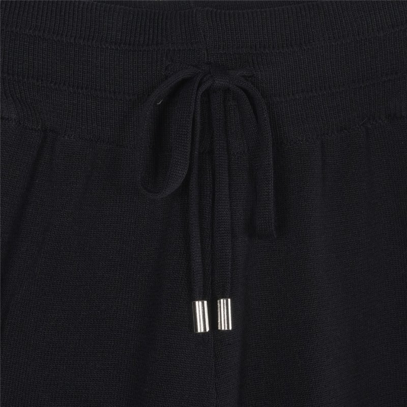 Black & White Stripe Ribbed Shorts view