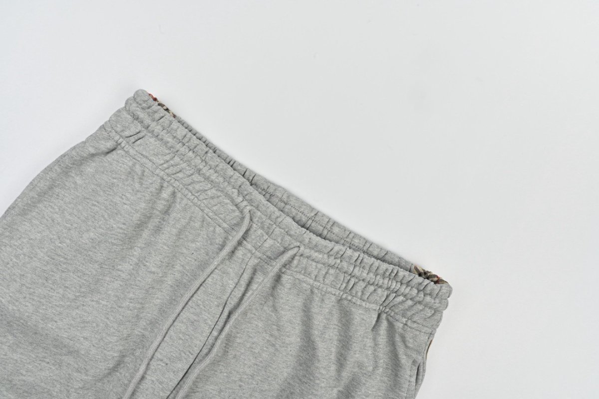 Essentials Grey Joggers with Textured Side Stripe view