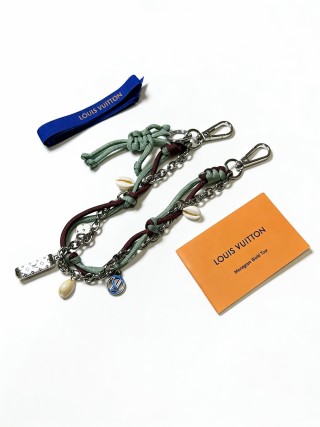 Louis Vuitton Monogram Forest Key Charm Multi-Color Rope Strap