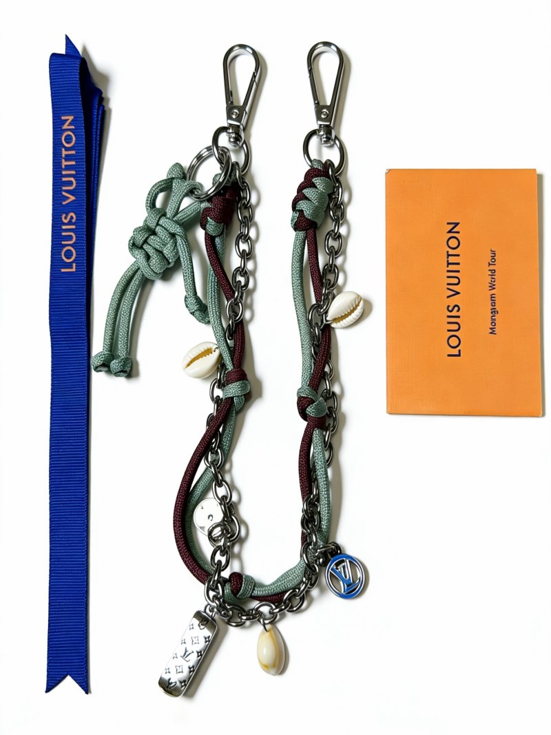 Louis Vuitton Monogram Forest Key Charm Multi-Color Rope Strap view