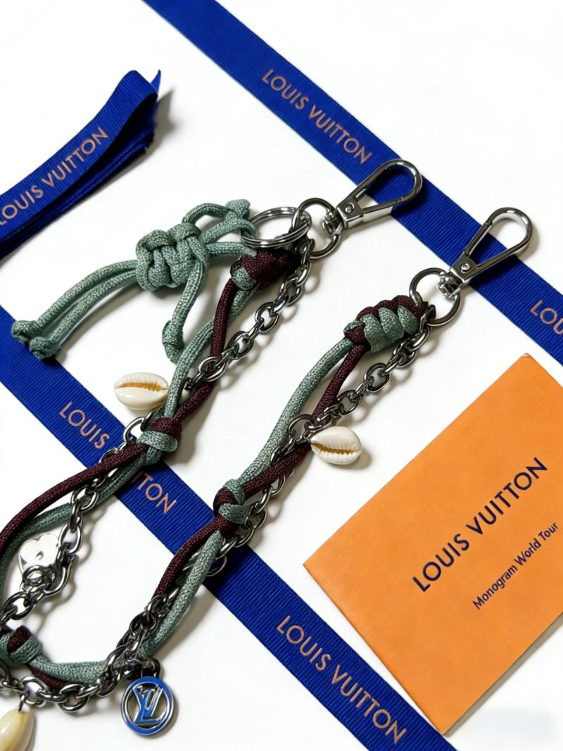 Louis Vuitton Monogram Forest Key Charm Multi-Color Rope Strap view
