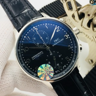 IWC Portugieser Chronograph Blue Dial Stainless Steel