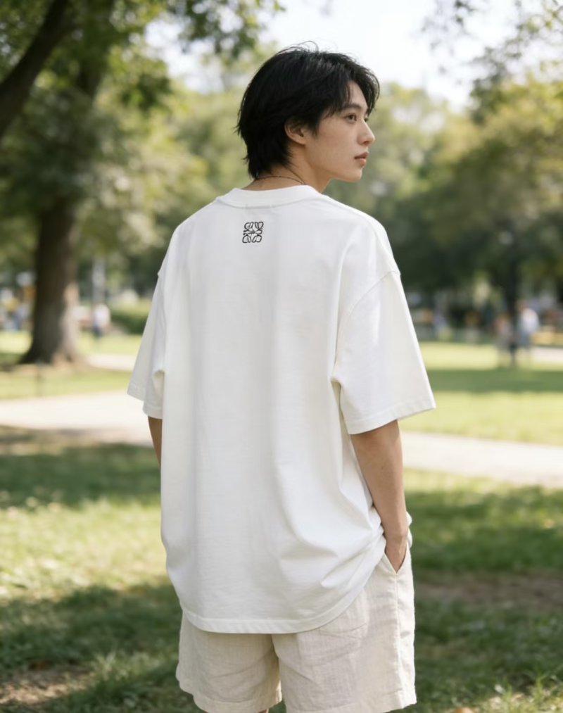 Hello Graphic Oversized White T-Shirt view