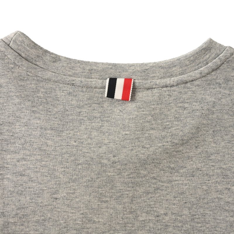 Grey Striped Sleeve T-Shirt with Shorts Set view
