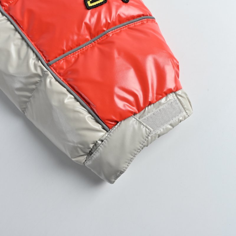 Supreme Fox Racing Red & Cream Puffer Down Jacket view