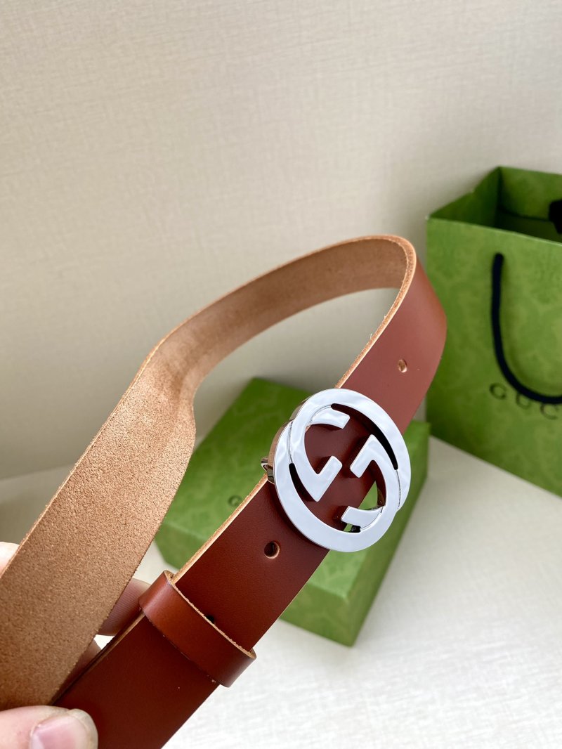 Gucci Double G Red Leather Belt view