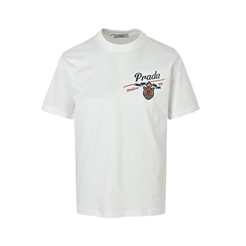 Prada Milano Crest White T-Shirt view