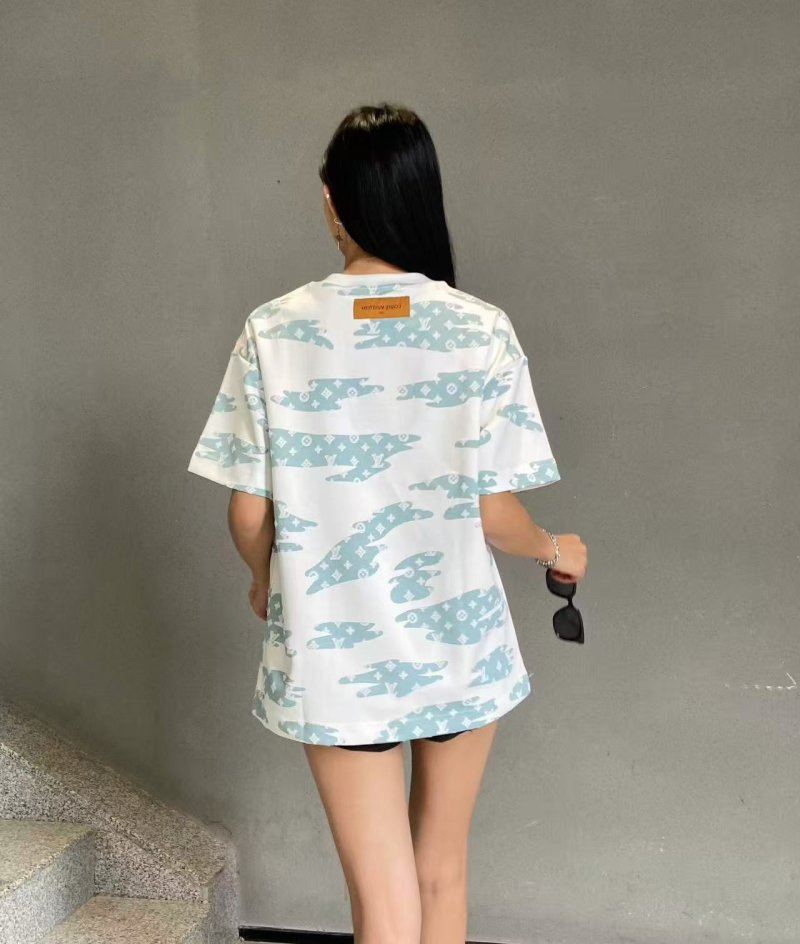 Louis Vuitton Monogram Cloud Print Short Sleeve T-Shirt White view