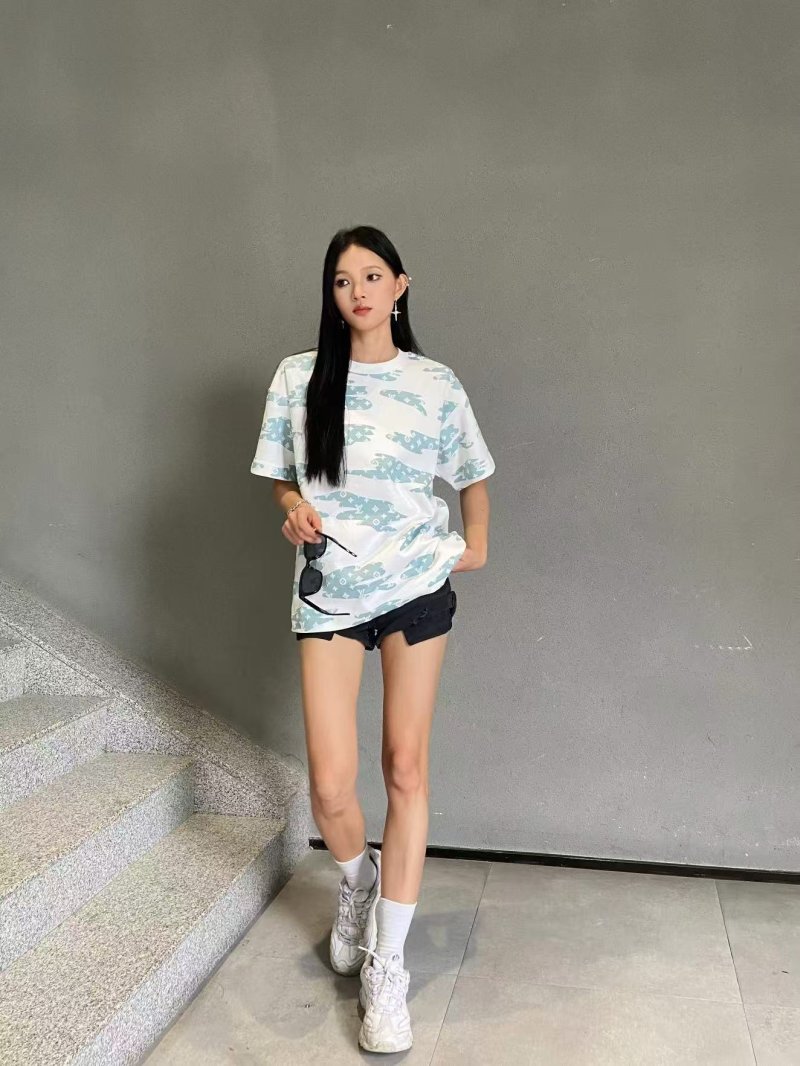 Louis Vuitton Monogram Cloud Print Short Sleeve T-Shirt White view