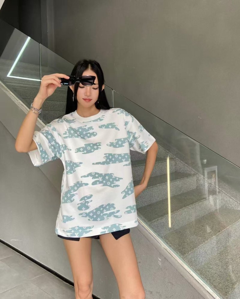 Louis Vuitton Monogram Cloud Print Short Sleeve T-Shirt White view