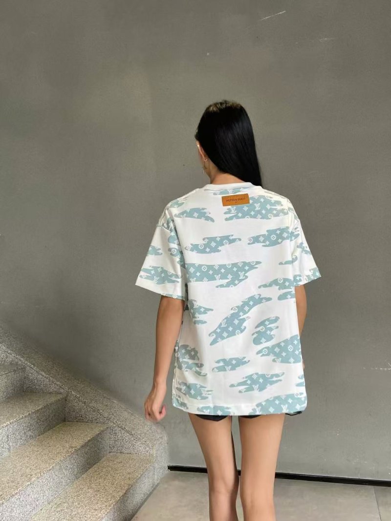 Louis Vuitton Monogram Cloud Print Short Sleeve T-Shirt White view