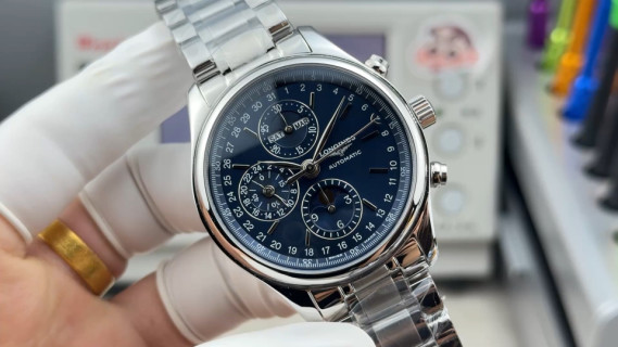 Longines Master Collection Moon Phase Chronograph 42mm Steel